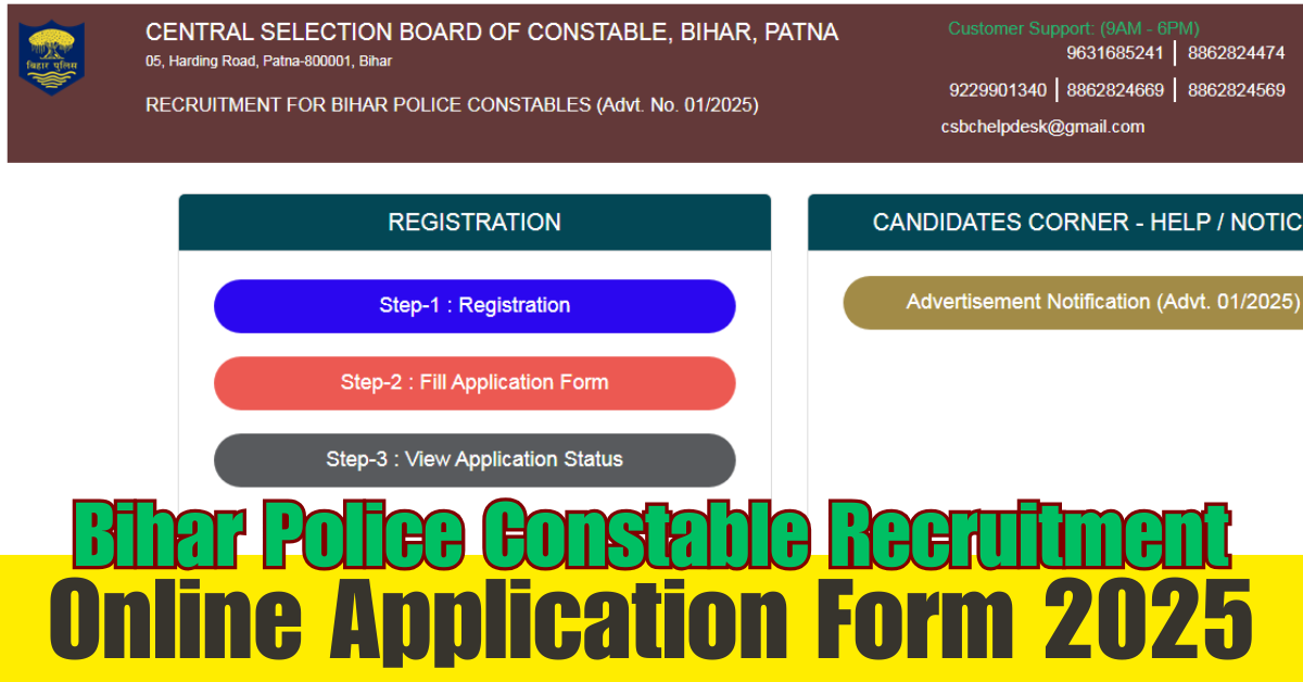 Bihar Police Constable Recruitment 2025